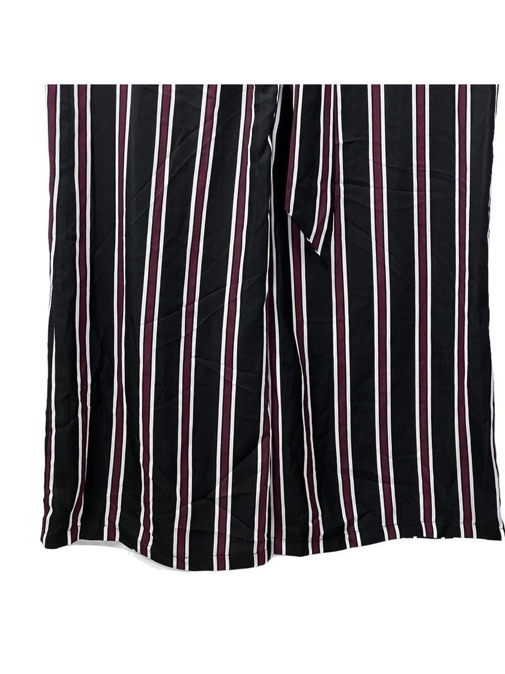 New-shop17 Vertical Striped Tie Back, Wide Leg, Flared, Strappy Jump Suit SM - Picture 9 of 12